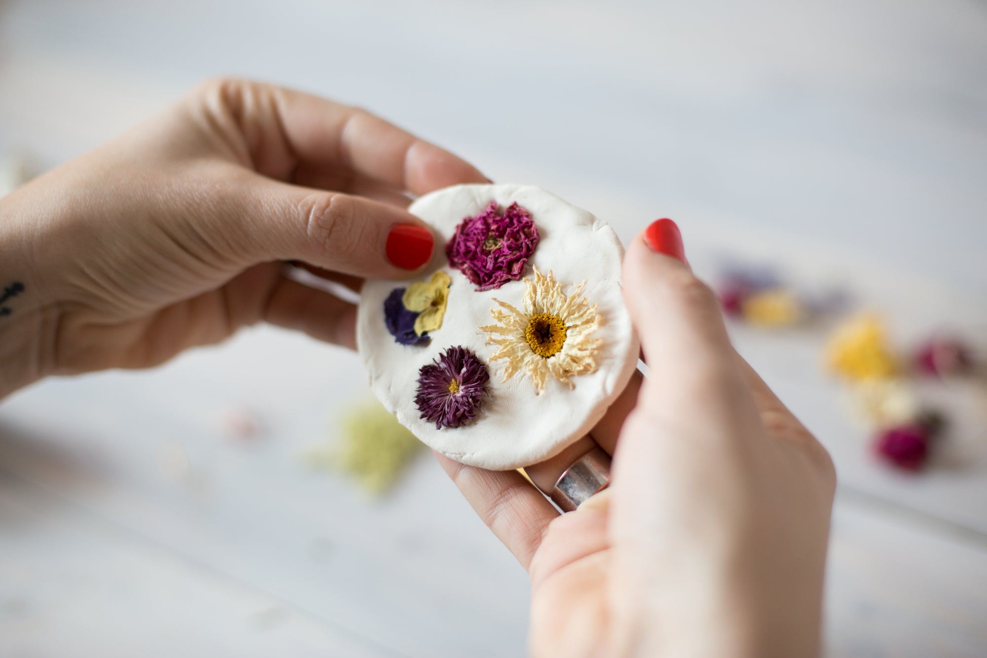 DIY Pressed Flower Ornaments