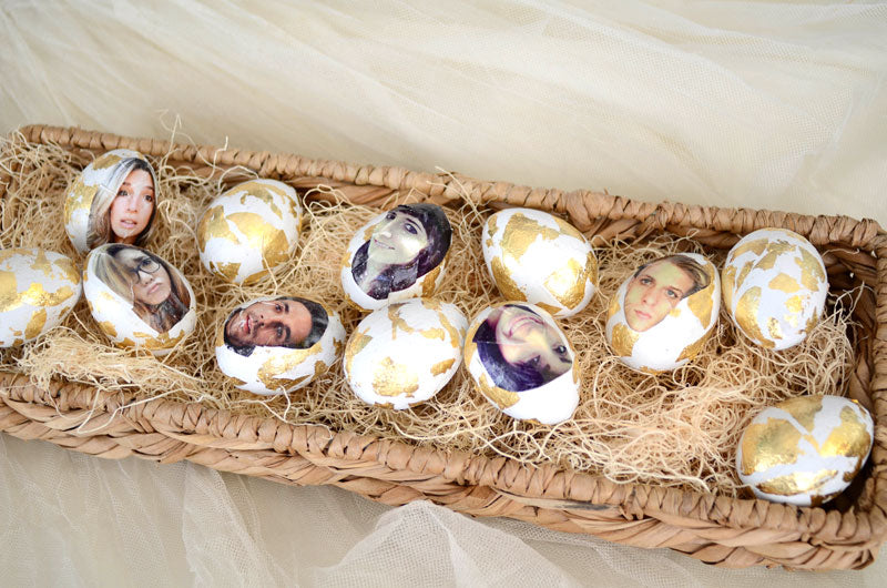 DIY gilded good eggs