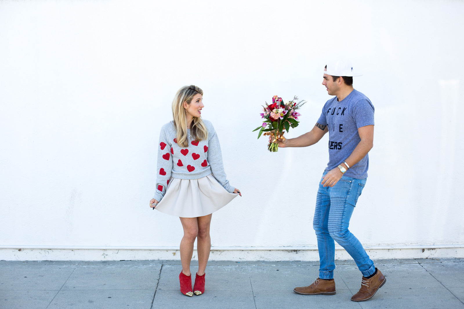 DIY Hearts On Your Sleeve Sweatshirt