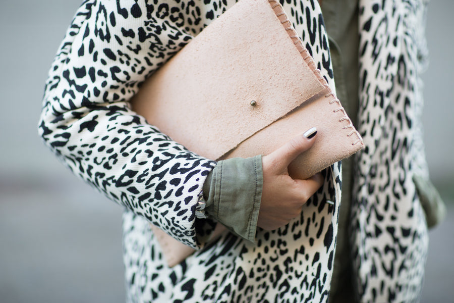 DIY Leather Envelope Clutch