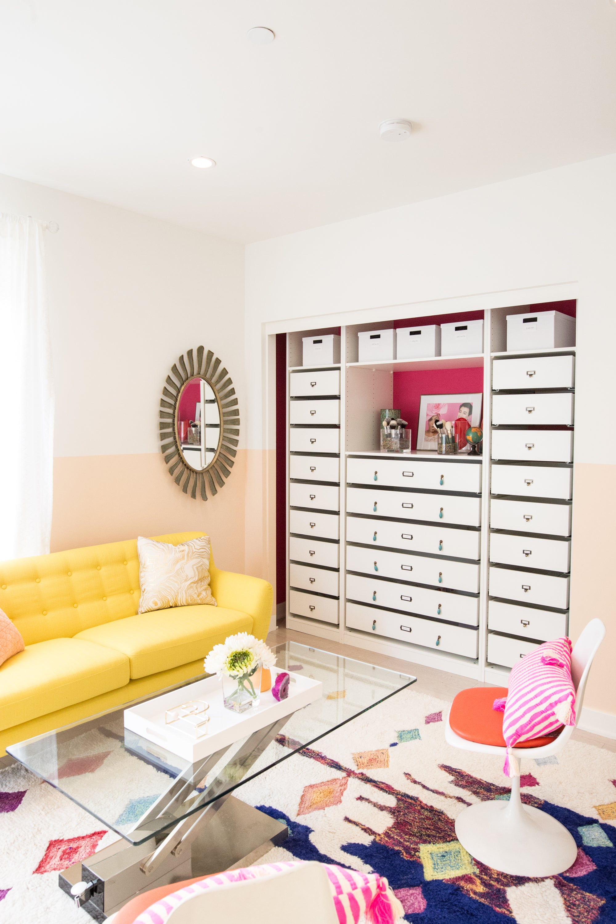 Organization Hack: DIY Colorful Ikea Makeup Closet