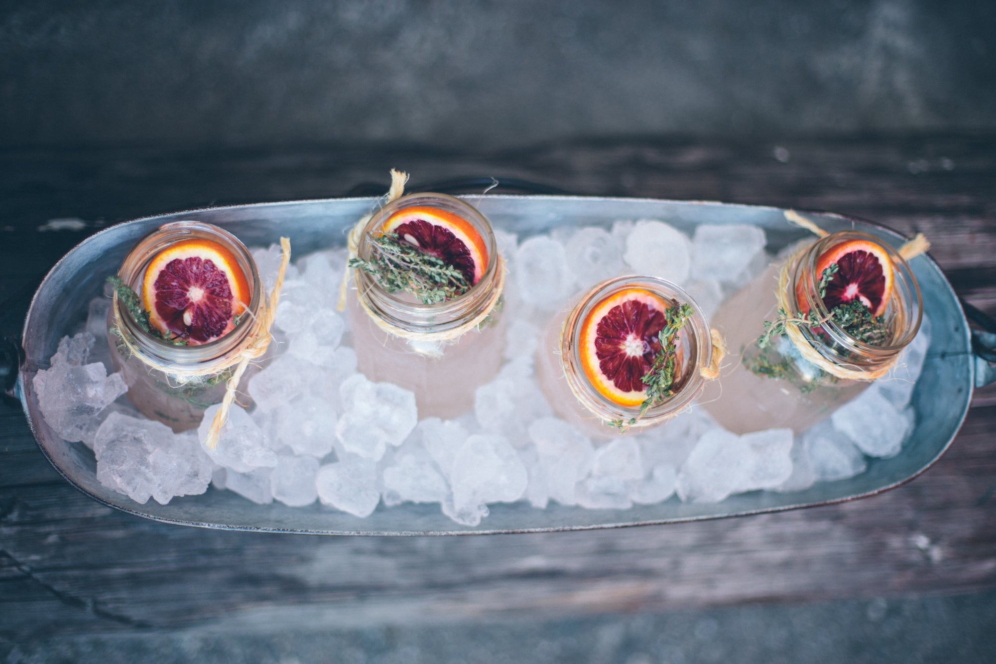 Blood Orange and Thyme Sparkler