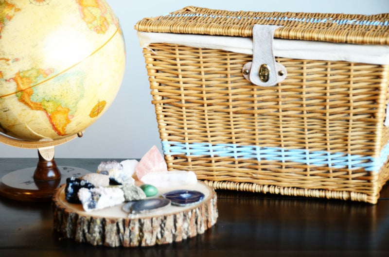 DIY striped basket