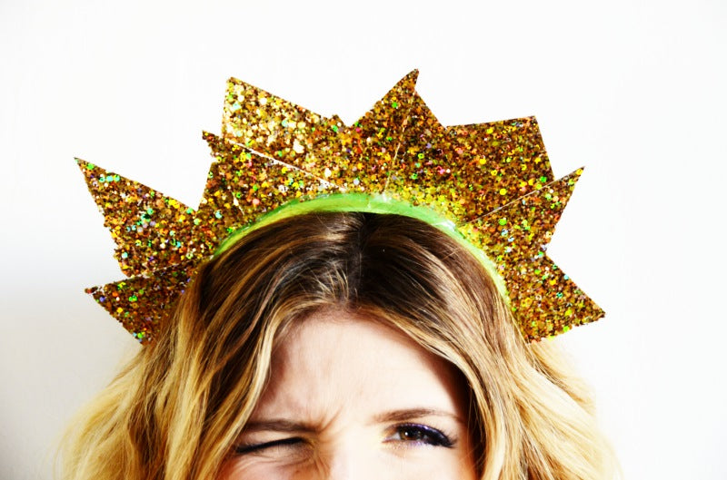 DIY christmas crown/ sparkle crown