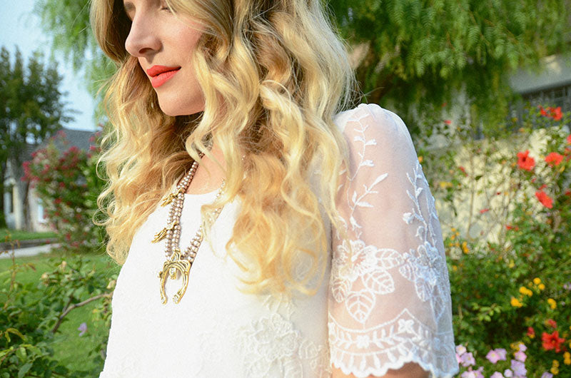 OOTD lace and lips
