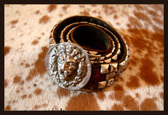 personal style: lion studded belt