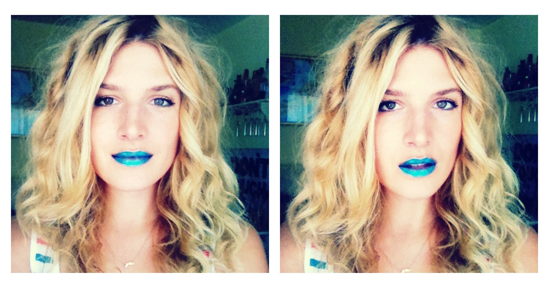 blue lips