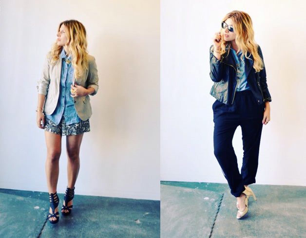 styling: chambray shirts