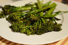 chili and lime oven roasted broccolini