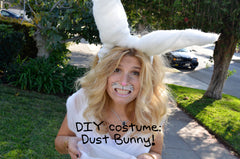 last minute costume DIY: dust bunny!
