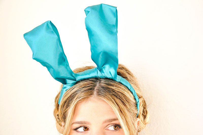 DIY Ribbon Bunny Ear Headband