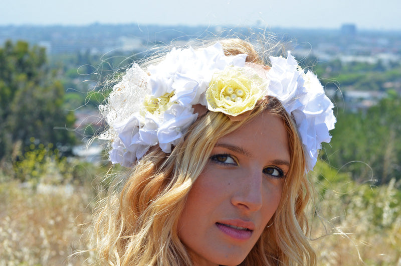 DIY floral headpiece