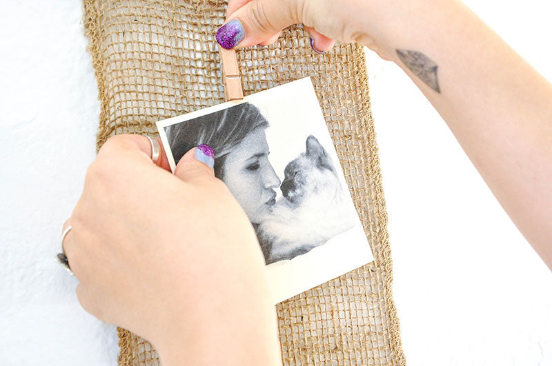 DIY spring flower photo runner
