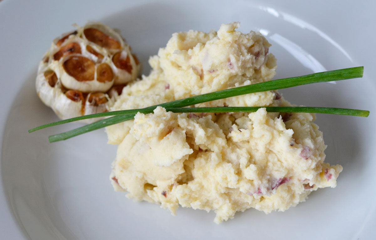 roasted garlic mashed potatoes