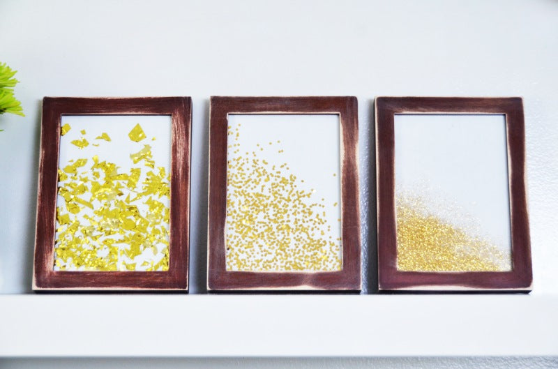 DIY framed glitter