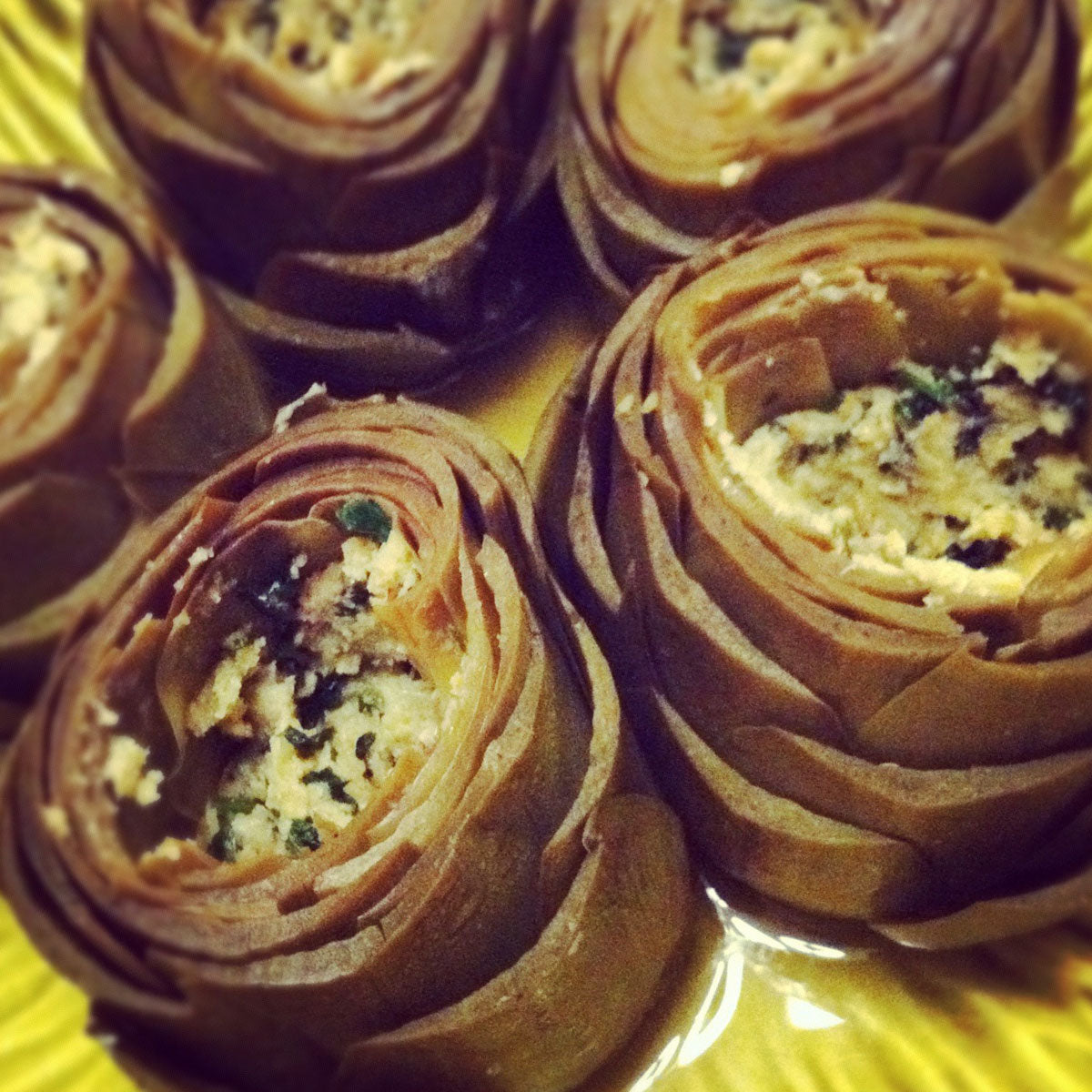 granny's stuffed artichokes