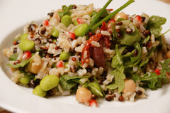 DIY food: mediterranean rice salad with lemon dressing