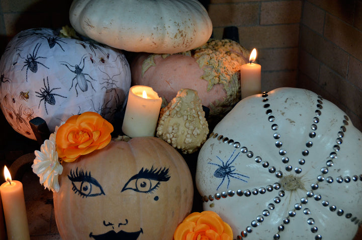 DIY no carve Fall/Thanksgiving pumpkin decorating