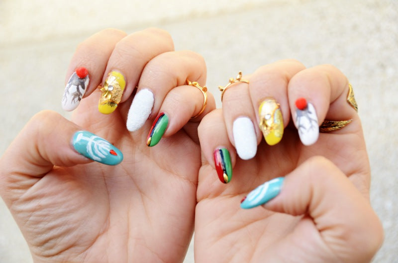 DIY non-denominational holiday nail art