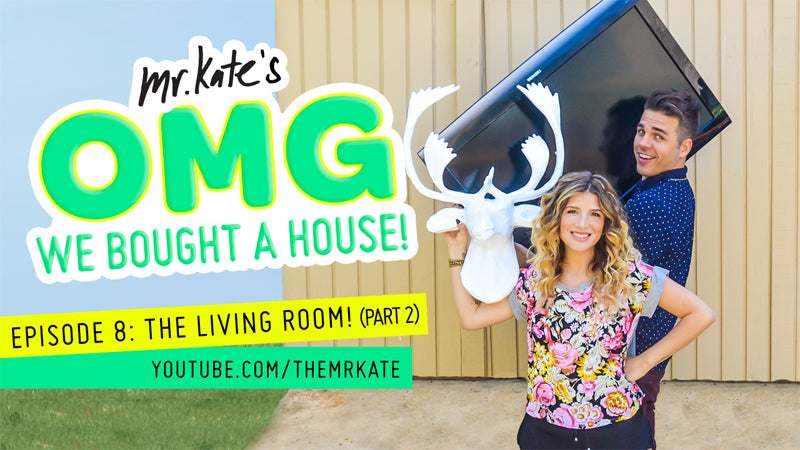 OMG We Bought A House!  Episode 8: The Living Room (Part 2)!