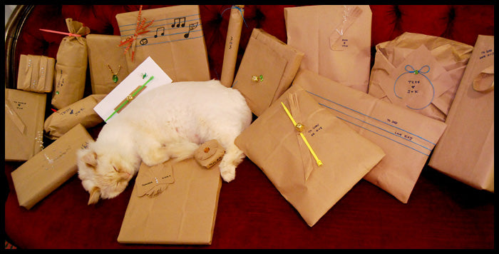 Christmas/ holiday paper bag presents