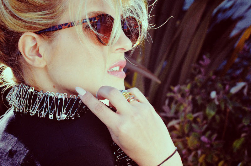 DIY safety pin blazer