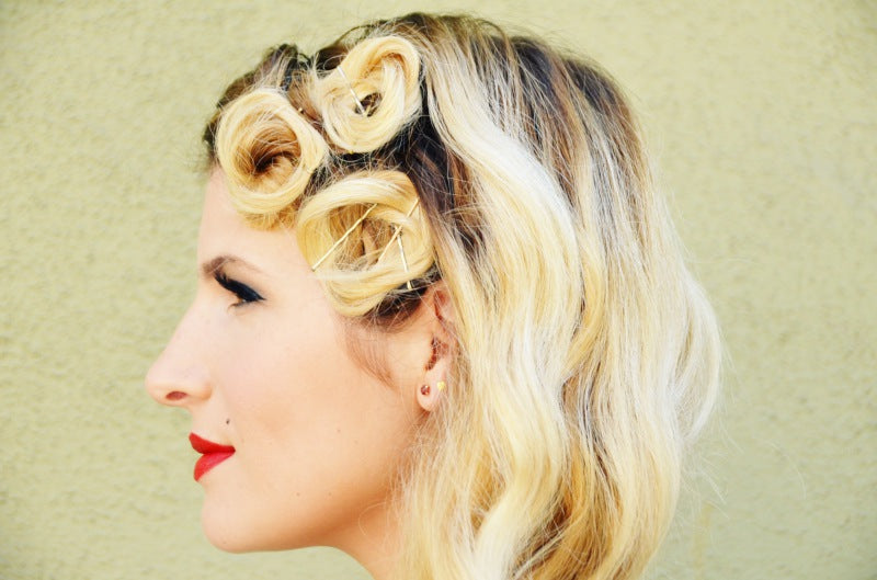 DIY easy pin curls