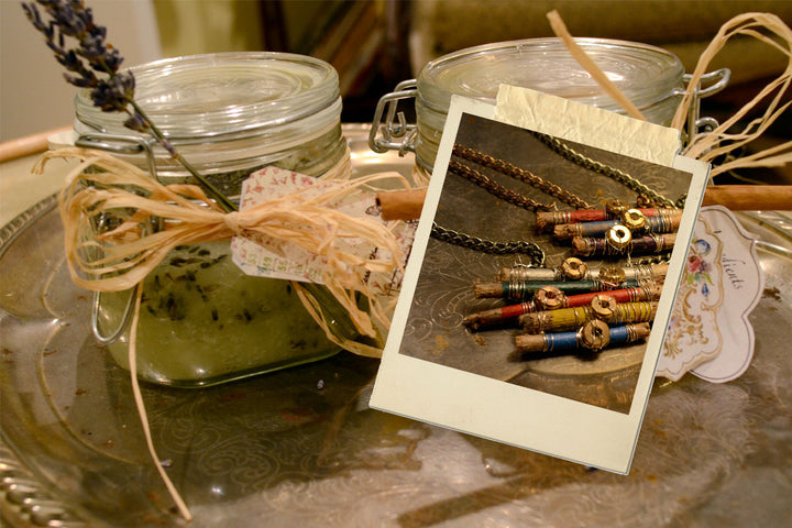 holiday DIY #4: gift for her: stick necklace and scrub