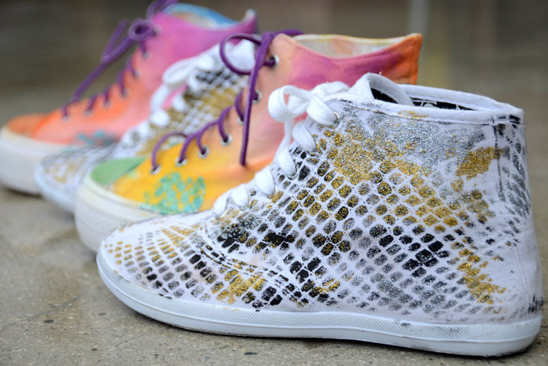 DIWhyNot: DIY Snakeskin Sneakers