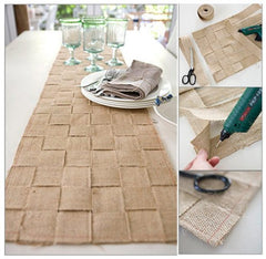 DIY of the day: woven burlap table runner