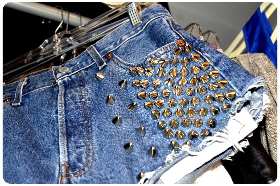 diy on the brain: studded shorts