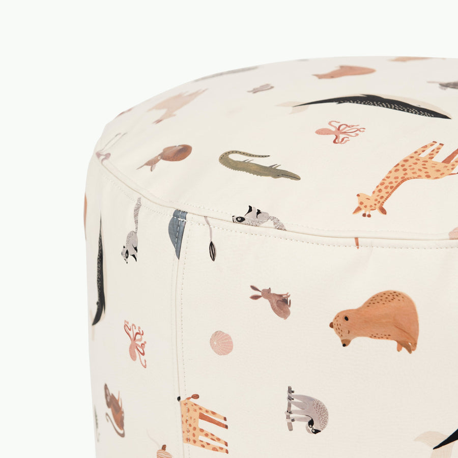 Vegan Leather Non-Toxic Pouf