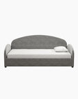 Moon Upholstered Daybed Frame, Twin, Light Gray Velvet