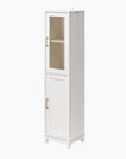 Tess 2-Door Storage Cabinet with Modular Storage Options, Ivory Oak
