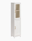Tess 2-Door Storage Cabinet with Modular Storage Options, Ivory Oak