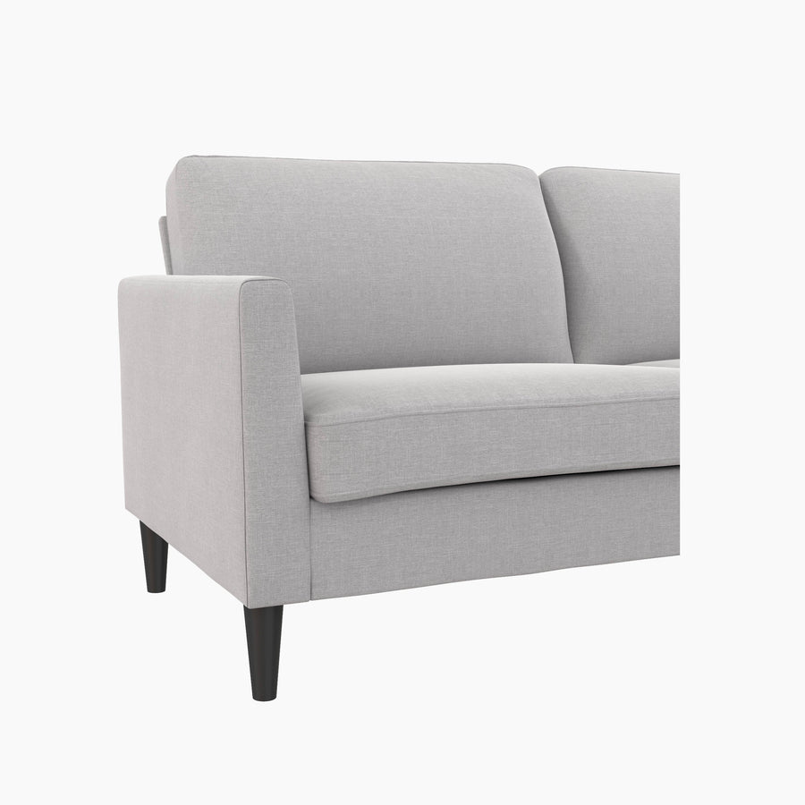 Mr. Kate Tess Sofa with Soft Pocket Coil Cushions, Small Space Living Room  Furniture, Light Gray Linen 