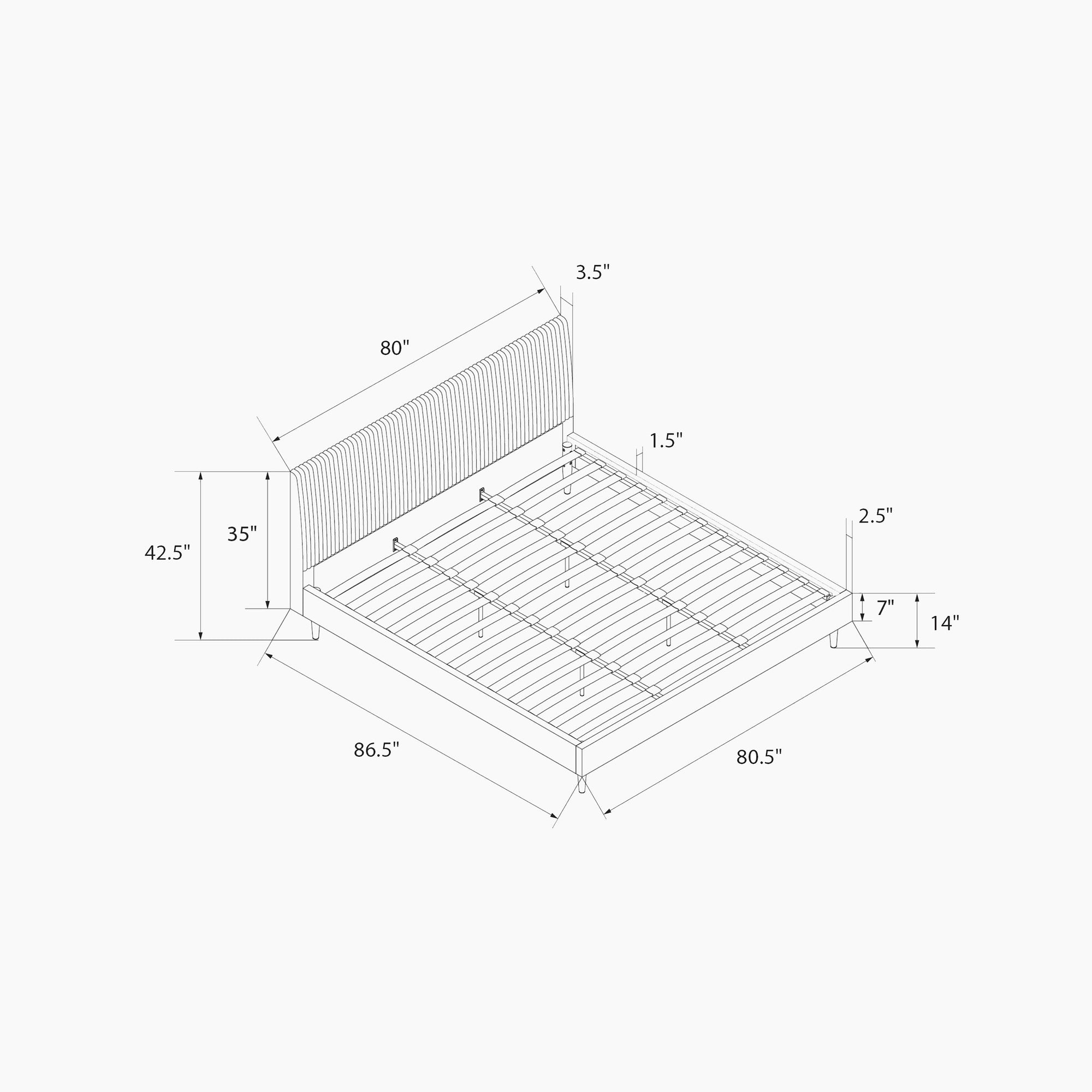 Daphne Upholstered Bed