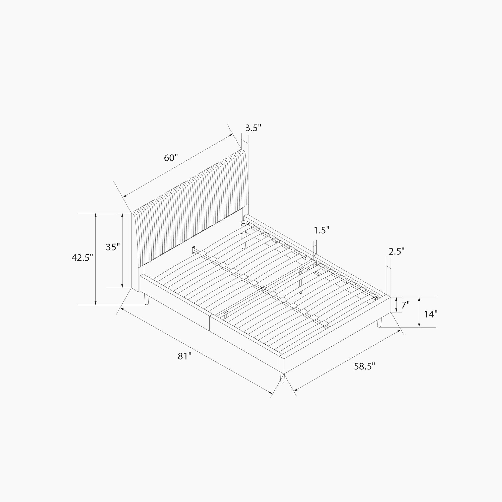 Daphne Upholstered Bed