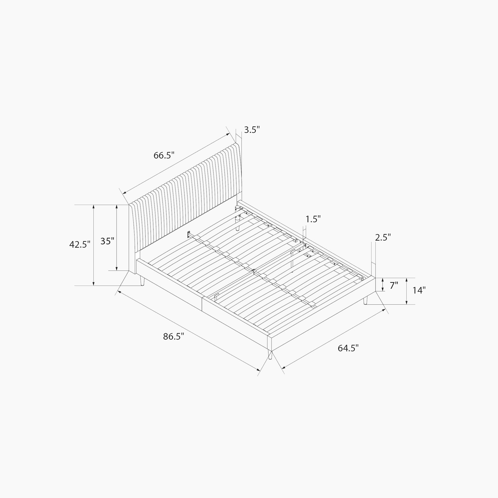 Daphne Upholstered Bed