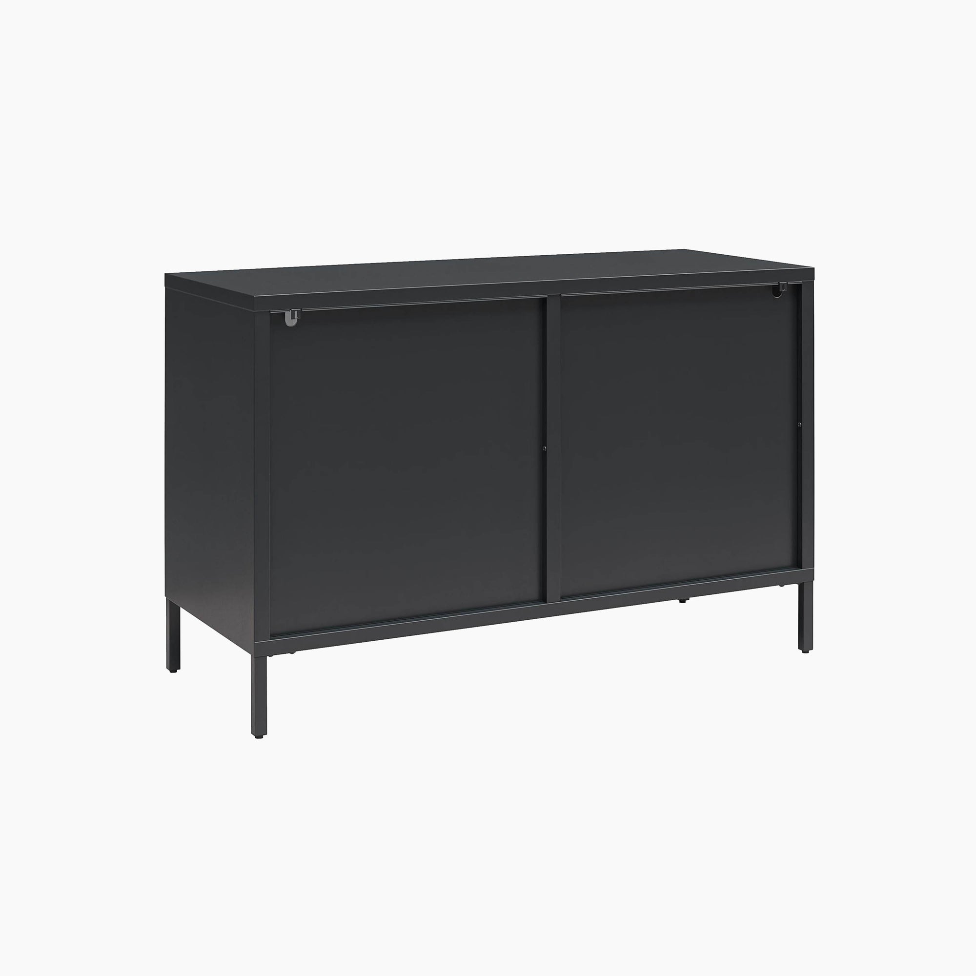 Low Luna Accent Cabinet with Fluted Glass