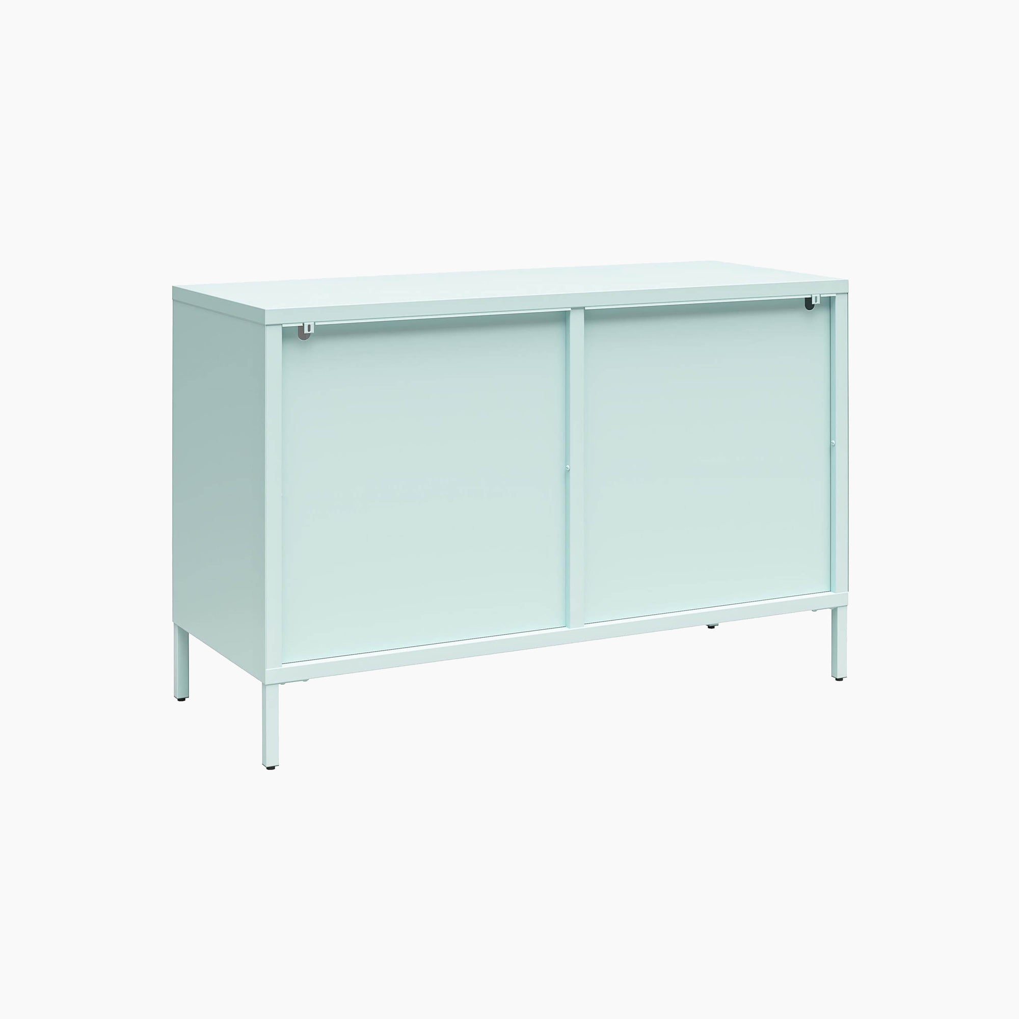 Low Luna Accent Cabinet with Fluted Glass