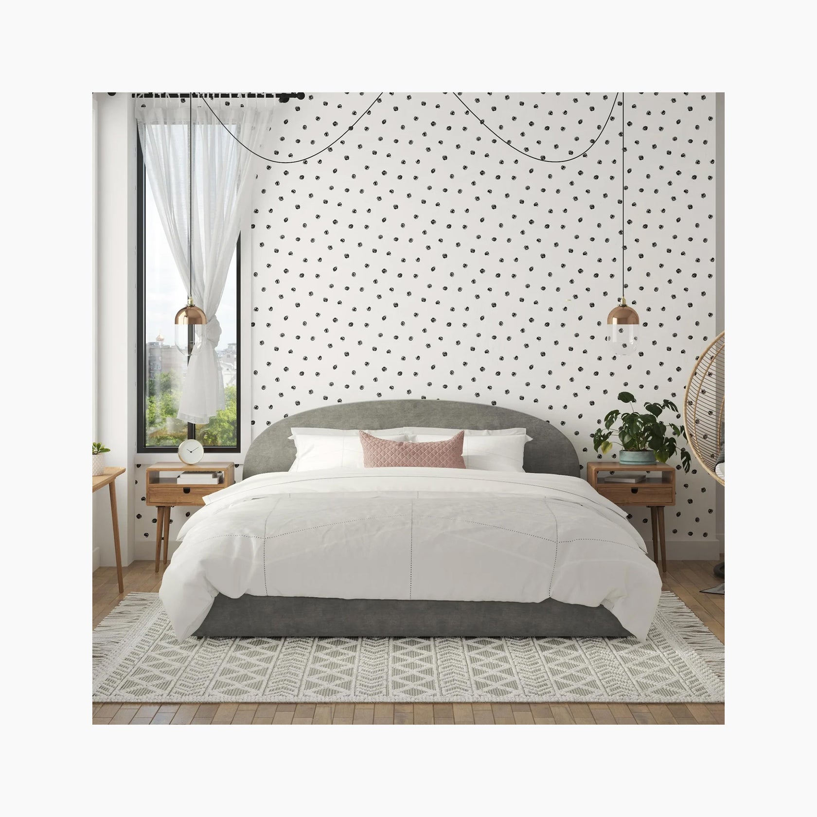 Moon Upholstered Bed Mr. Kate