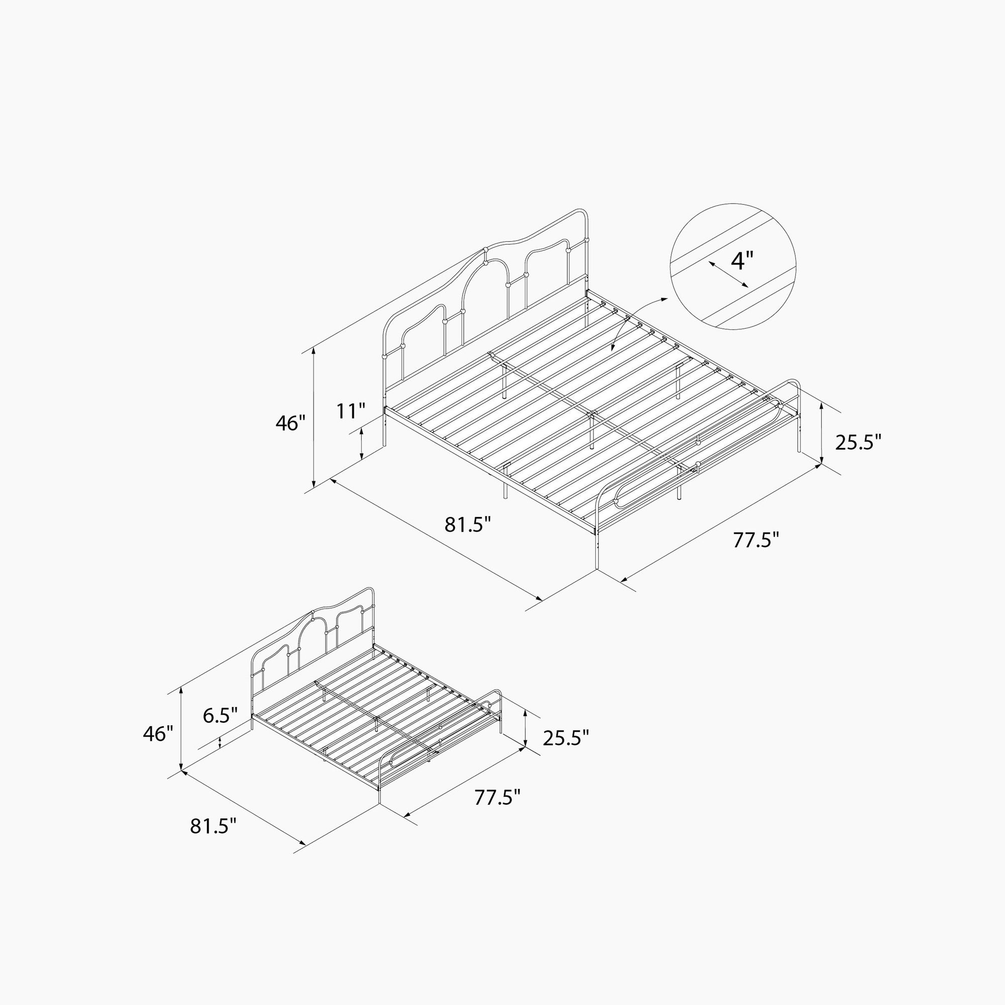 Primrose Metal Bed