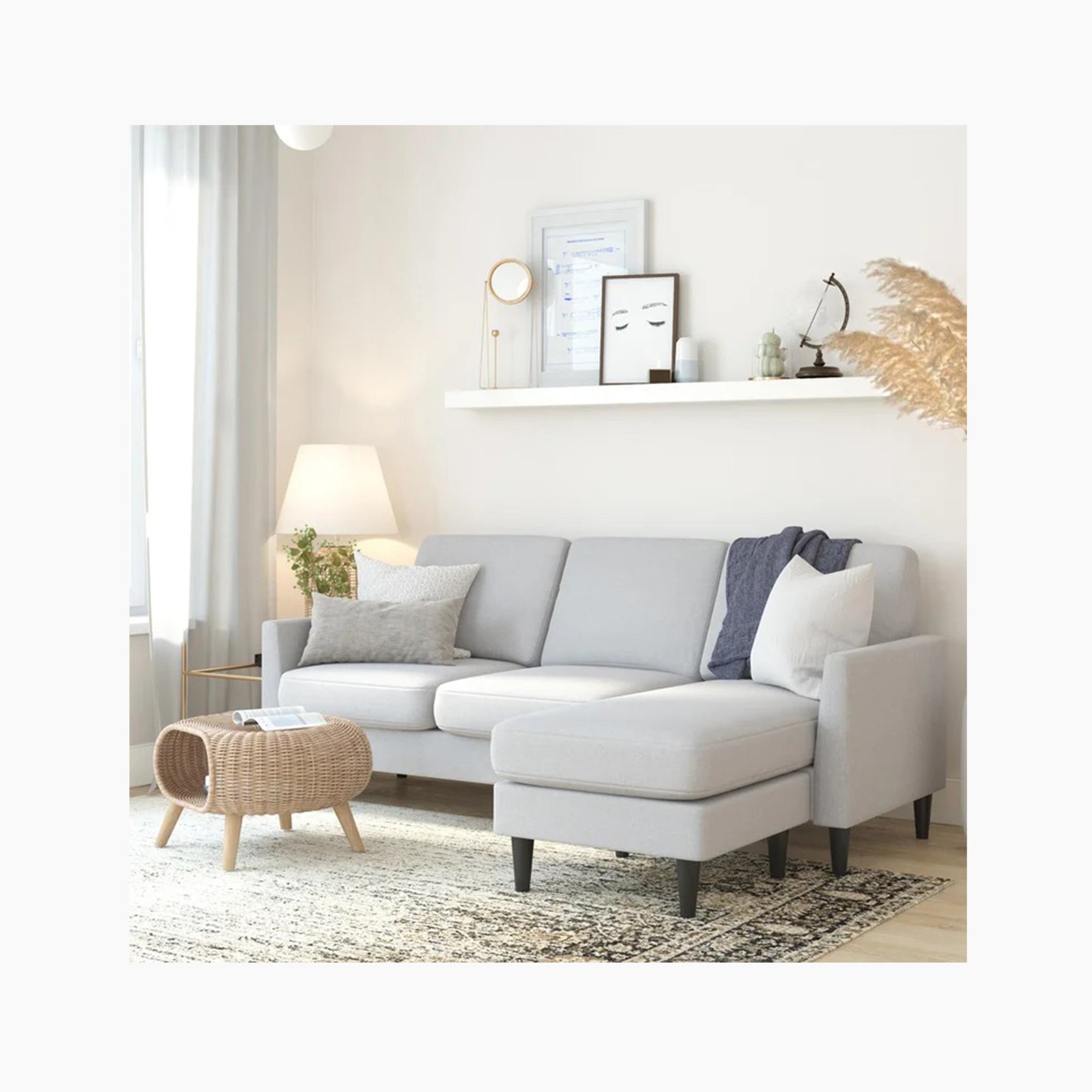 Winston Reversible Sofa Sectional Mr. Kate