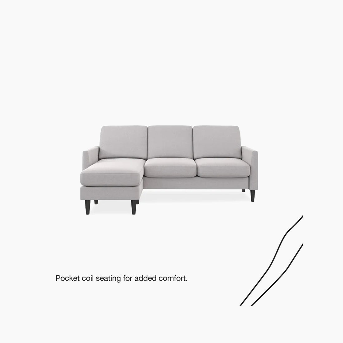 Winston Reversible Sofa Sectional Mr. Kate