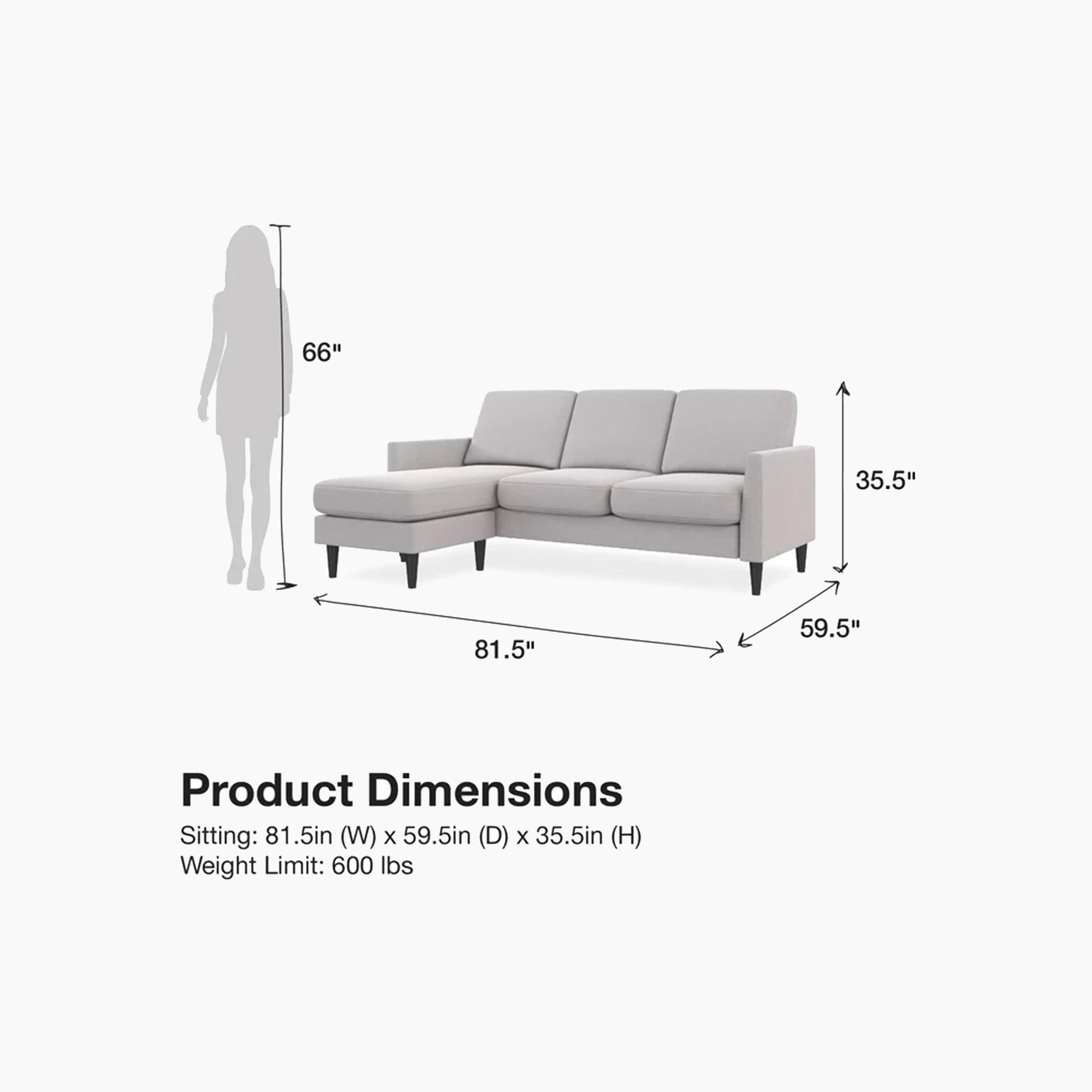 Winston Reversible Sofa Sectional Mr. Kate