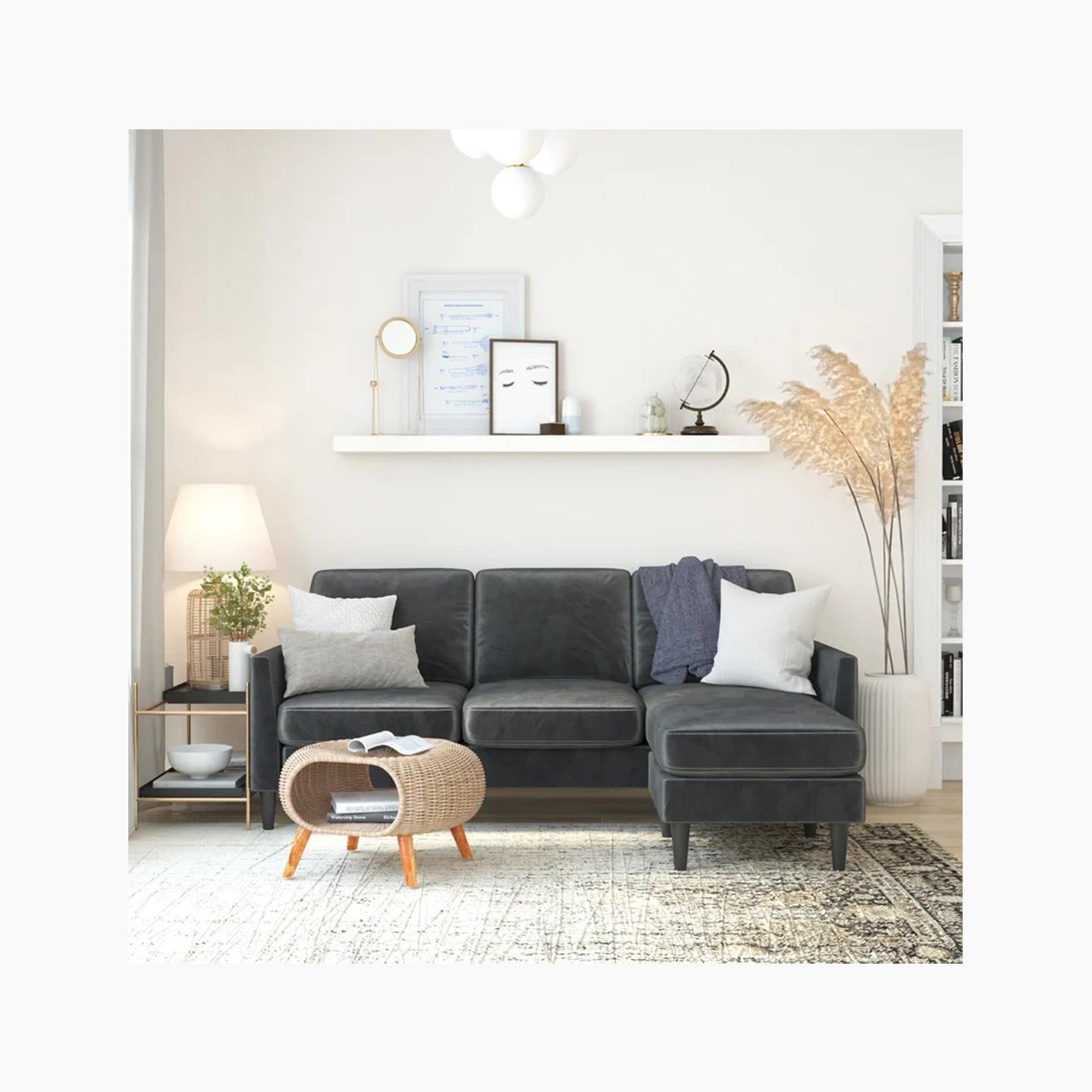 Winston Reversible Sofa Sectional Mr. Kate