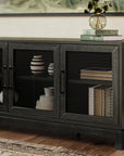 Mr. Kate  Tess TV Stand for TVs up to 65" - Black Oak