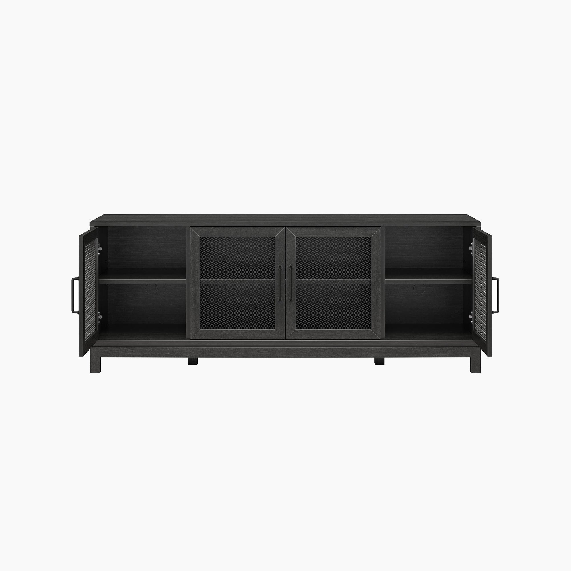 Mr. Kate  Tess TV Stand for TVs up to 65&quot; - Black Oak