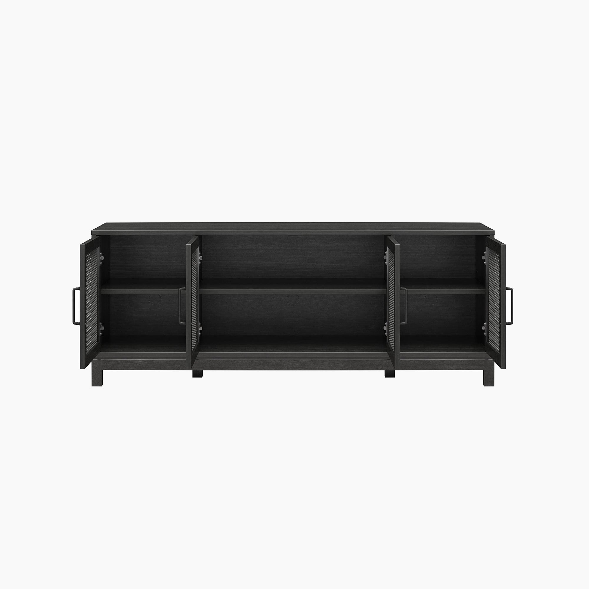 Mr. Kate  Tess TV Stand for TVs up to 65&quot; - Black Oak